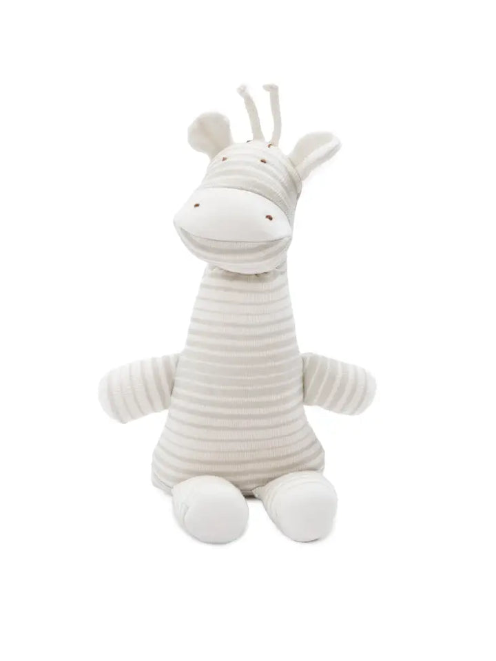 Under The Nile Organic and Fair Trade Cotton Ollie The Giraffe Lovely 9" Doll in Grey and White Main Picture