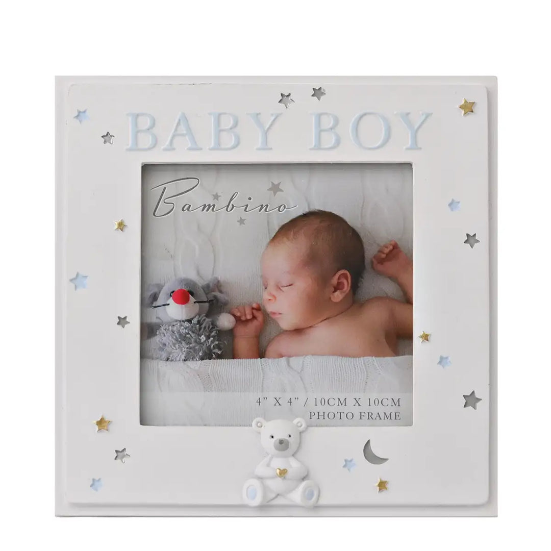 Bambino Resin Blue Baby Boy Photo Frame Main Picture