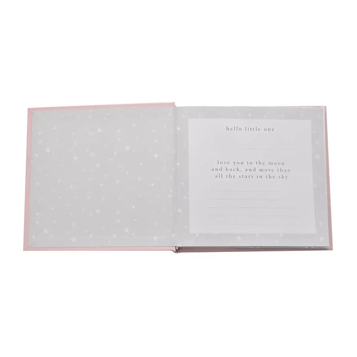 Bambino Beautiful Baby Girl Pink Photo Album Open Front Page Picture