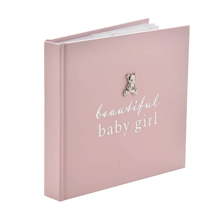 Bambino Beautiful Baby Girl Pink Photo Album Side Picture