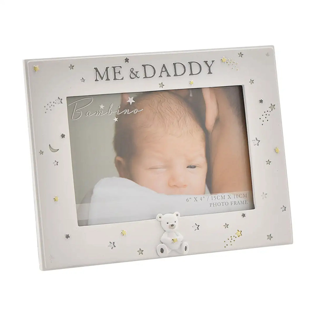 Bambino Me and Daddy Resin Stary Night Photo Frame Front Picture