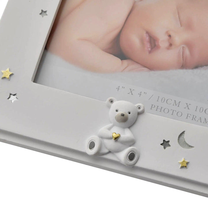 Bambino My First Grandchild Photo Frame Teddy Detail Picture