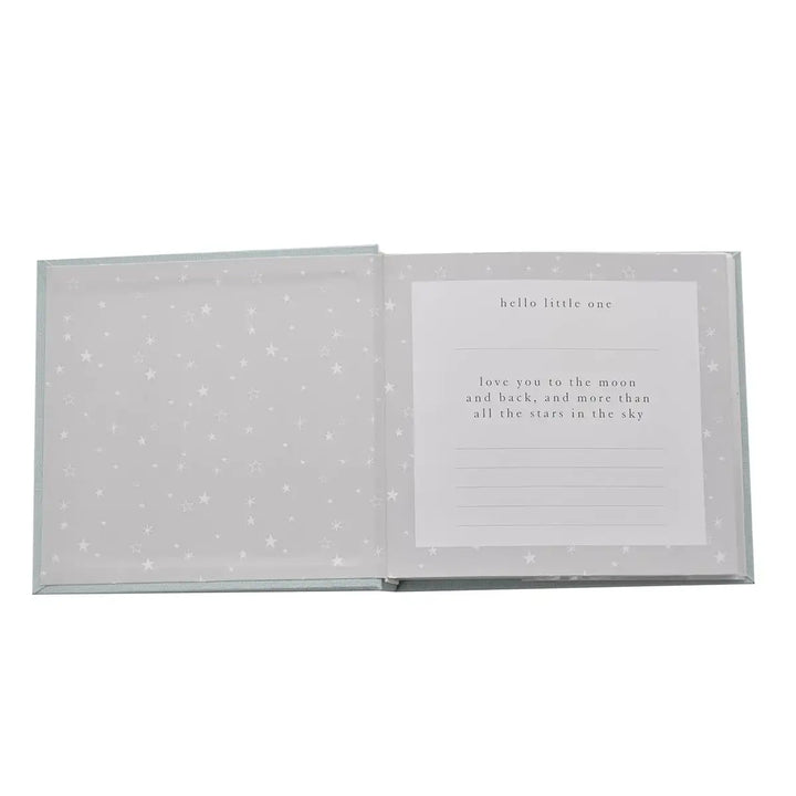 Bambino Little Man Blue Linen Photo Album Inside Front Page Picture