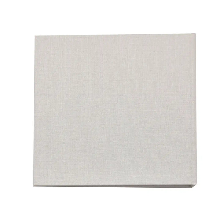 Bambino White Linen Little One Photo Album Back Cover Picture