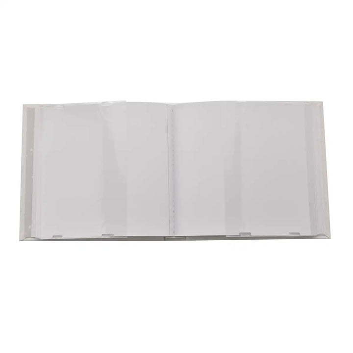 Bambino White Linen Little One Photo Album Inside Picture