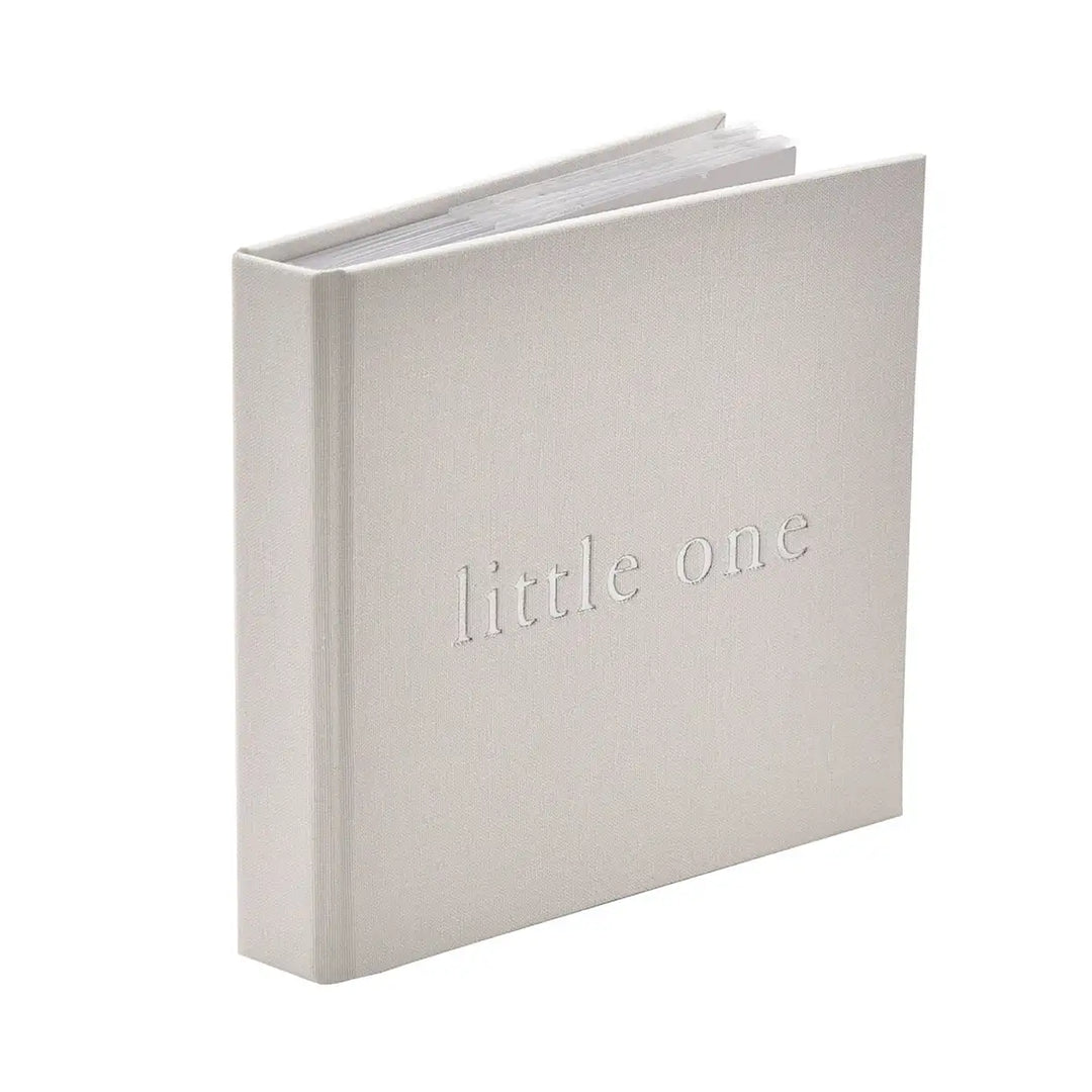 Bambino White Linen Little One Photo Album Side Picture