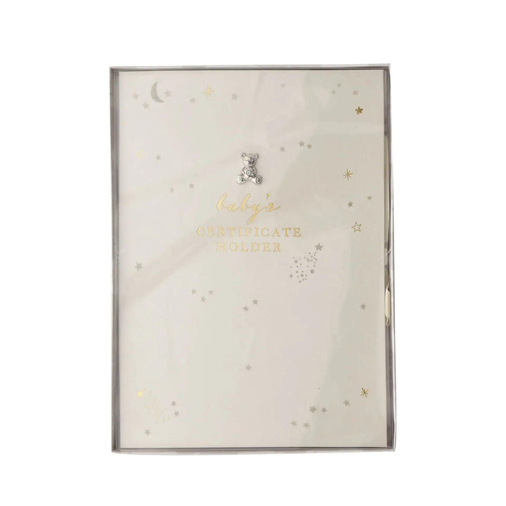 Bambino Little Star Birth Certificate Holder Boxed Picture