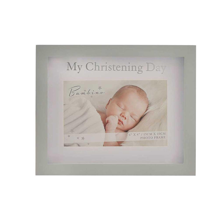 Bambino Wooden My Christening Day Photo Frame Main Picture