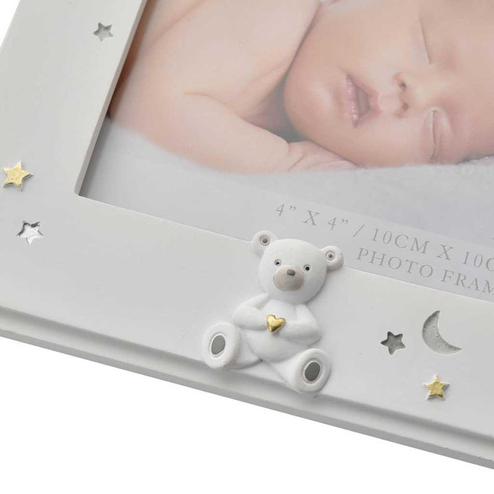 Bambino Resin Grandchild Photo Frame Teddy Detail Picture