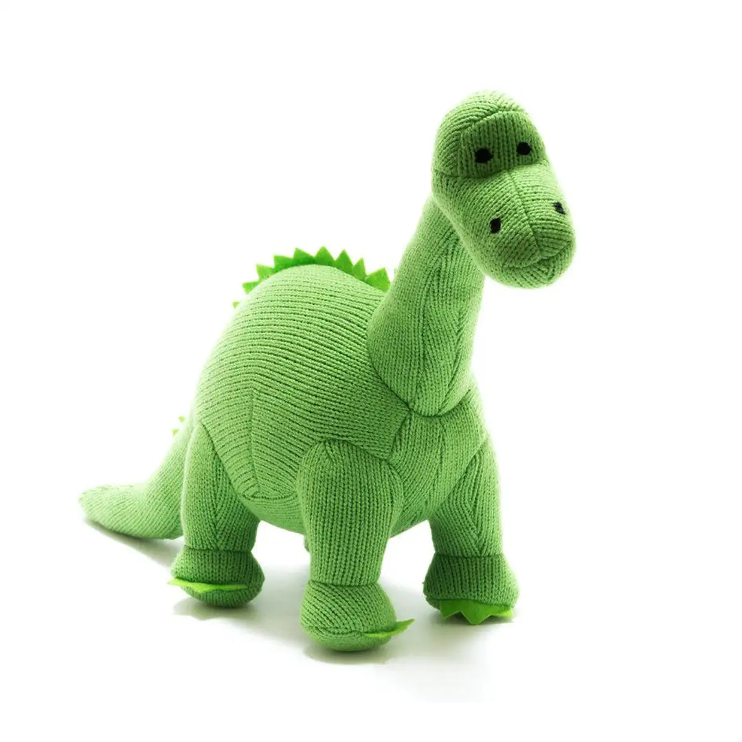 Best Years Knitted Plush Green Diplodocus Dinosaur Teddy Main Picture