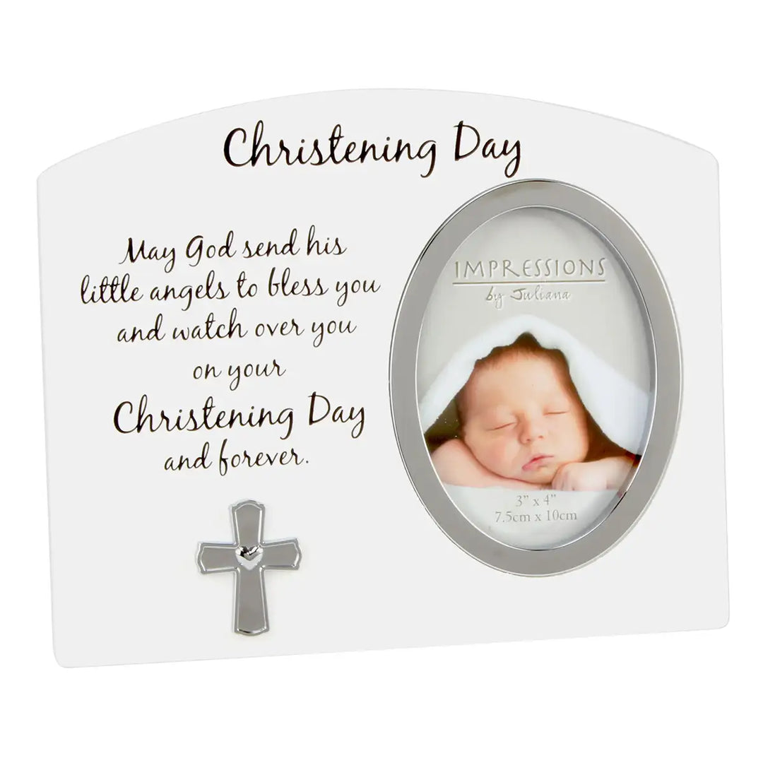 Celebrations Christening Day Silver Icon Photo Frame Main Picture