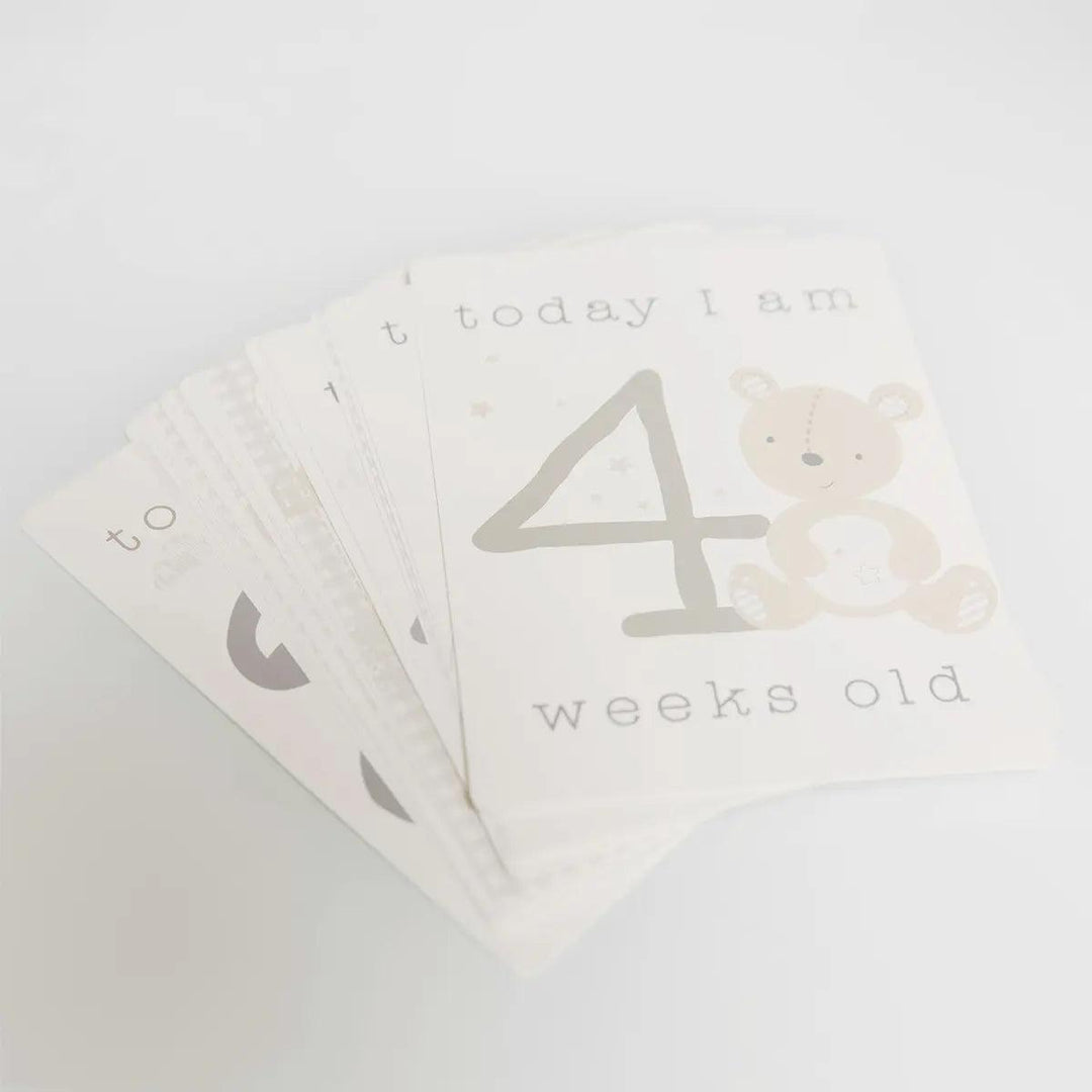 Twinkle Twinkle Milestone Cards and Album Set Mile Stone Card 4 Weeks OId Picture