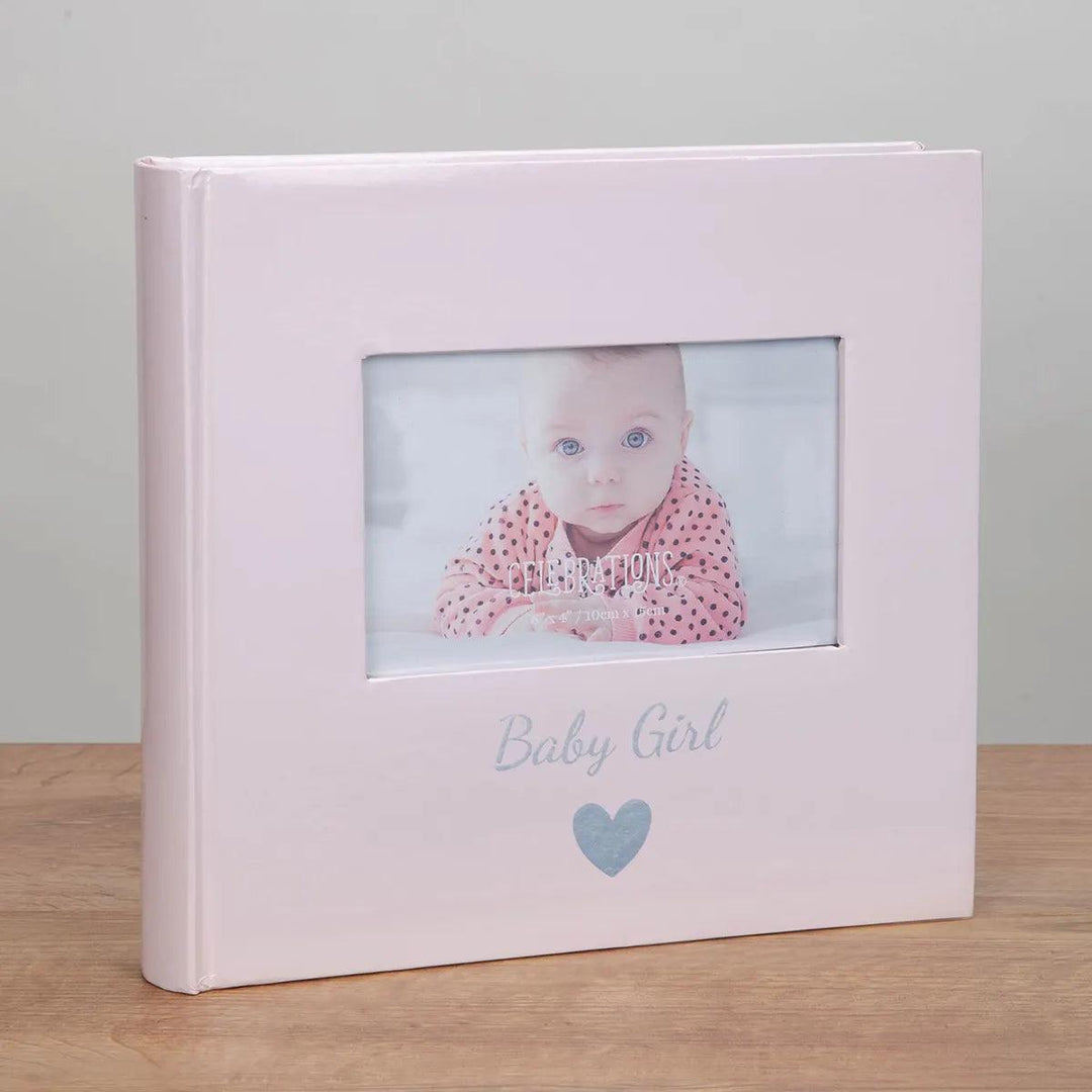 Celebrations Pink Baby Photo Album Front Picture