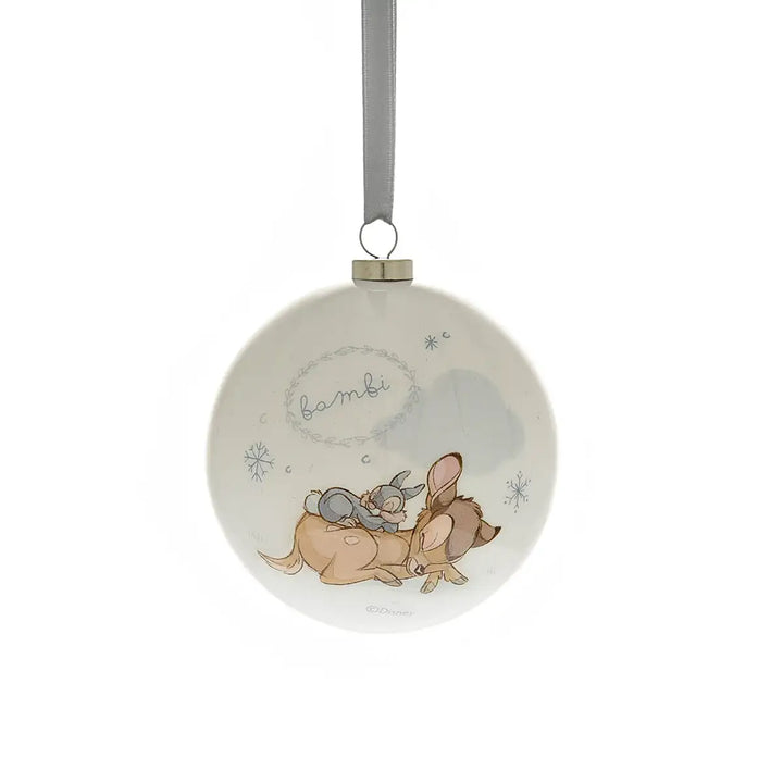 Disney Magical Beginnings Set of 12 Christmas Baubles Bambi Picture