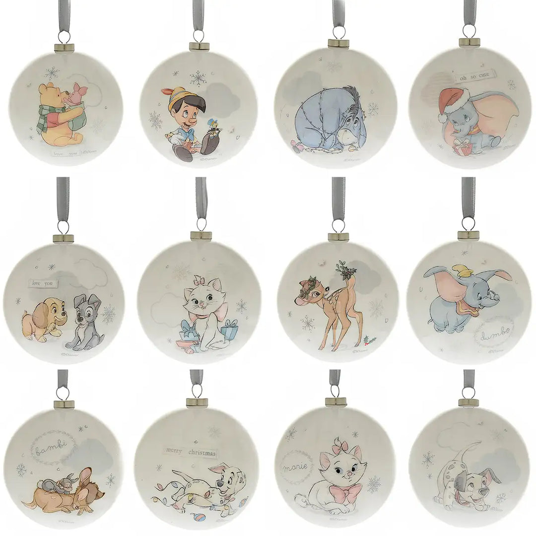 Disney Magical Beginnings Set of 12 Christmas Baubles Main Picture