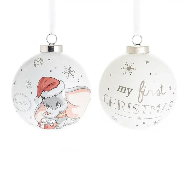 Disney Dumbo First Christmas Bauble Front and Back Picture