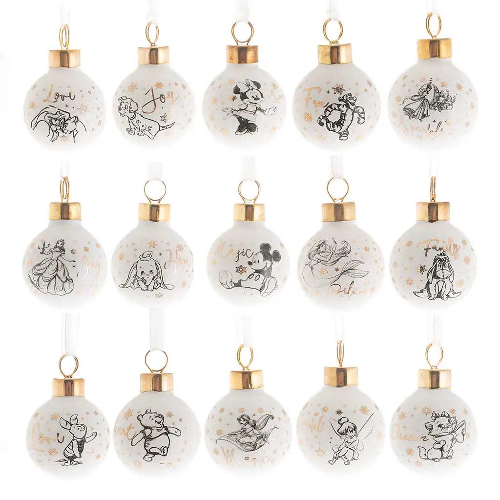 Disney Christmas Set of 15 Ceramic Baubles Main Picture