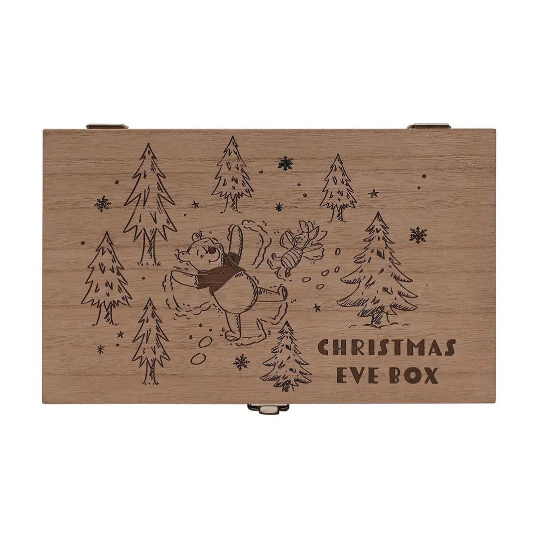 Disney Winnie the Pooh Wooden Christmas Eve Box Top Picture