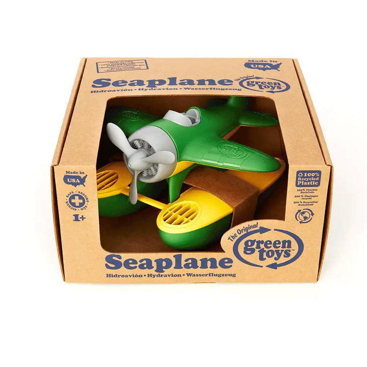 Bigjigs Green Toys 100% Recycled Plastic Green Seaplane in Box Picture