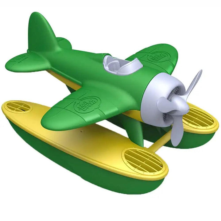 Bigjigs Green Toys 100% Recycled Plastic Green Seaplane Side Picture