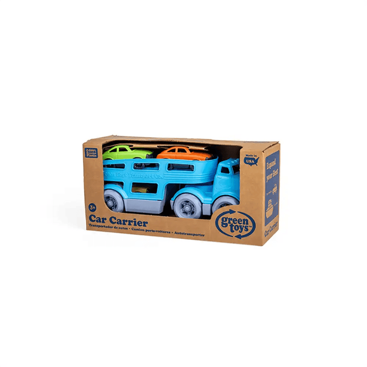 Bigjigs Green Toys 100% Recycled Plastic Car Carrier with Cars Box Picture