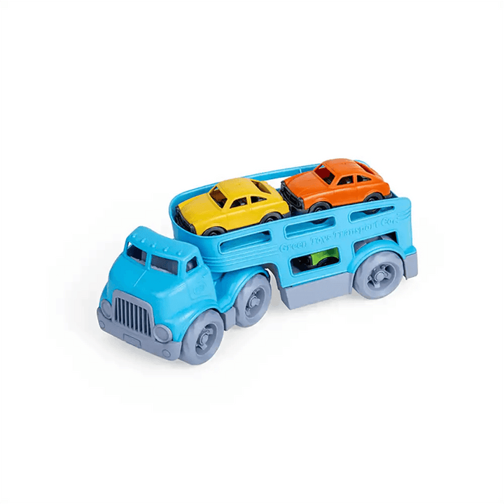 Bigjigs Green Toys 100% Recycled Plastic Car Carrier with Cars Main Picture