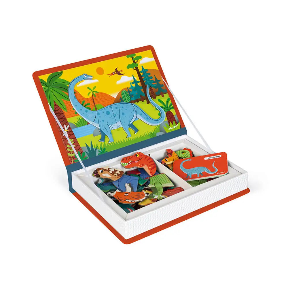 Janod Dinosaurs Magneti'book Jigsaw Puzzle Open Picture