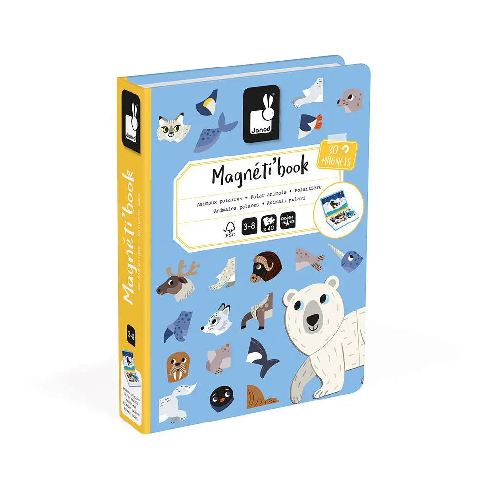 Janod Polar Animals Magneti'book Jigsaw Puzzle Main Picture