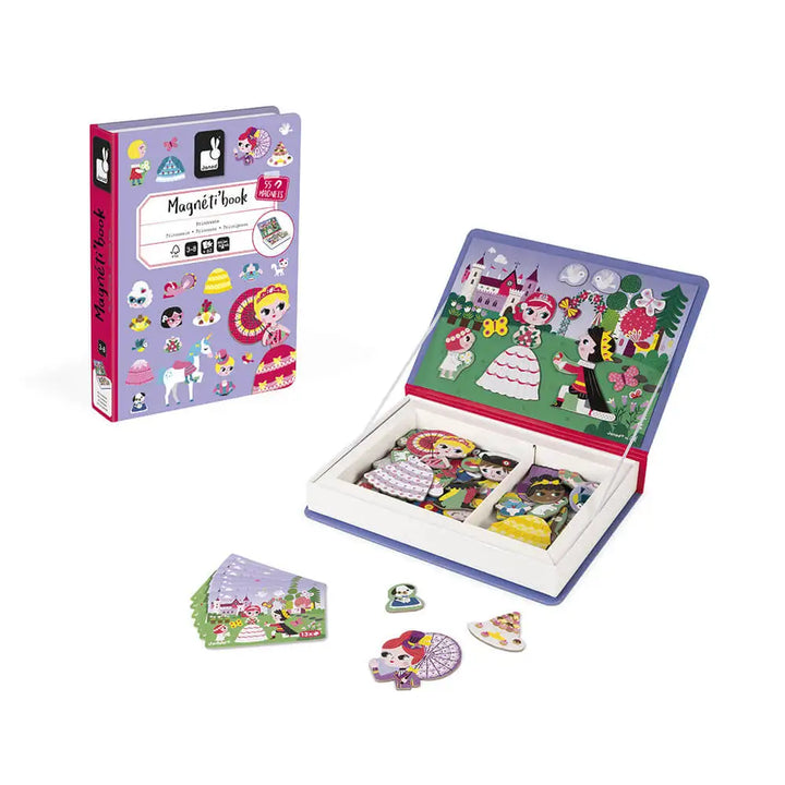 Janod Princesses Magneti'book Jigsaw Puzzle Pieces and Box Picture