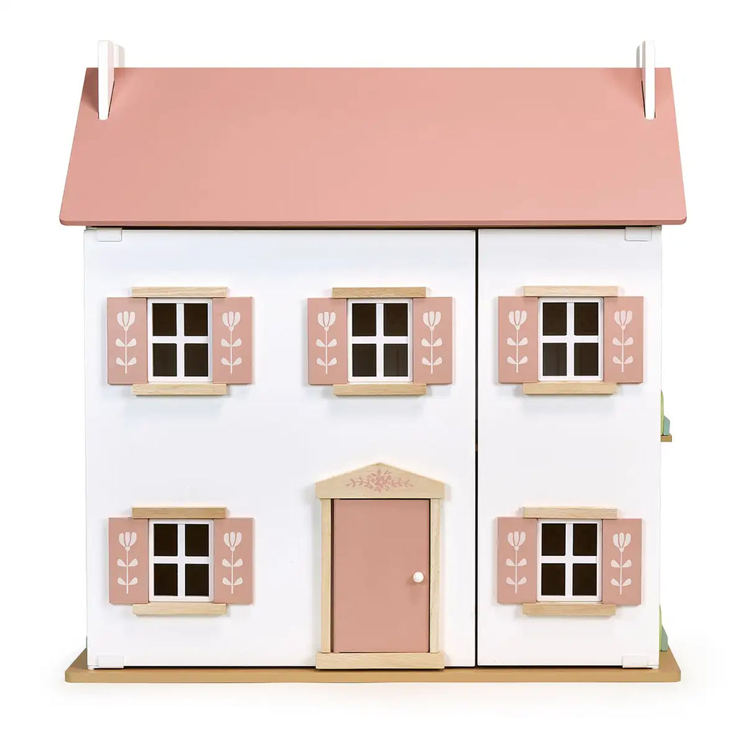 Mentari Wooden Clover Dolls House Front Picture