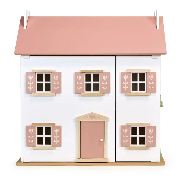 Mentari Wooden Clover Dolls House Front Picture