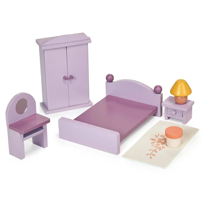 Mentari Wooden Dolls House Chestnut Lane Bedroom Furniture Set Main Picture