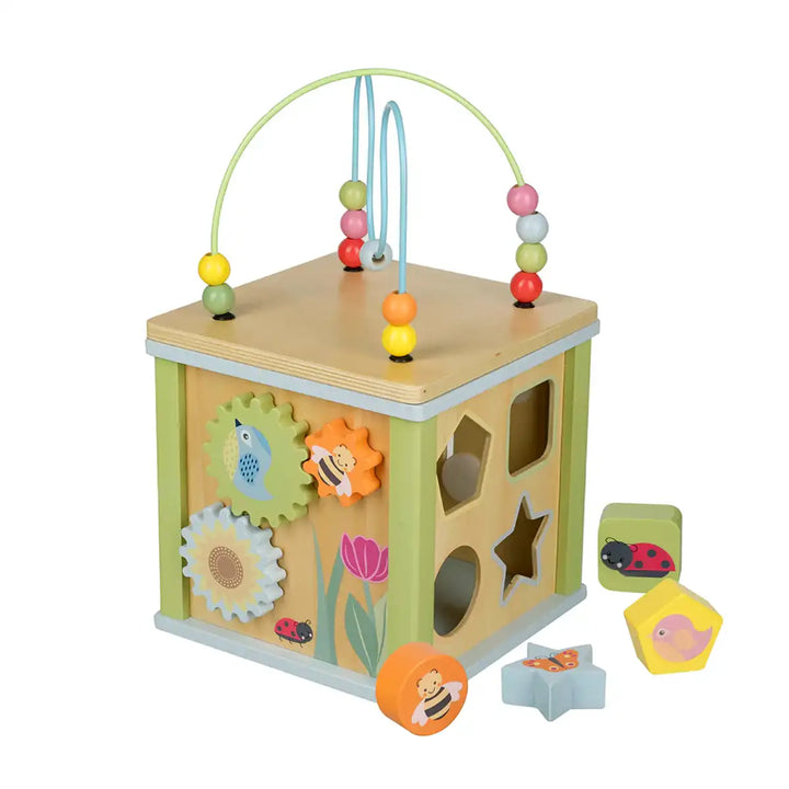 Orange Tree Toys FSC Wooden Spring Garden Activity Cube Main Picture