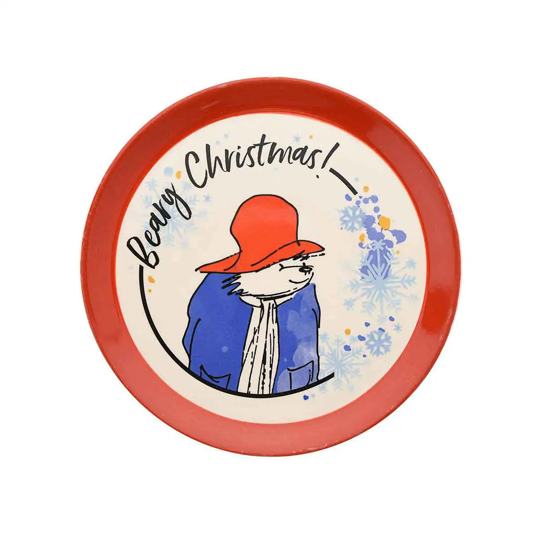 Paddington the Bear Christmas Ceramic Dinner Set Plate Picture