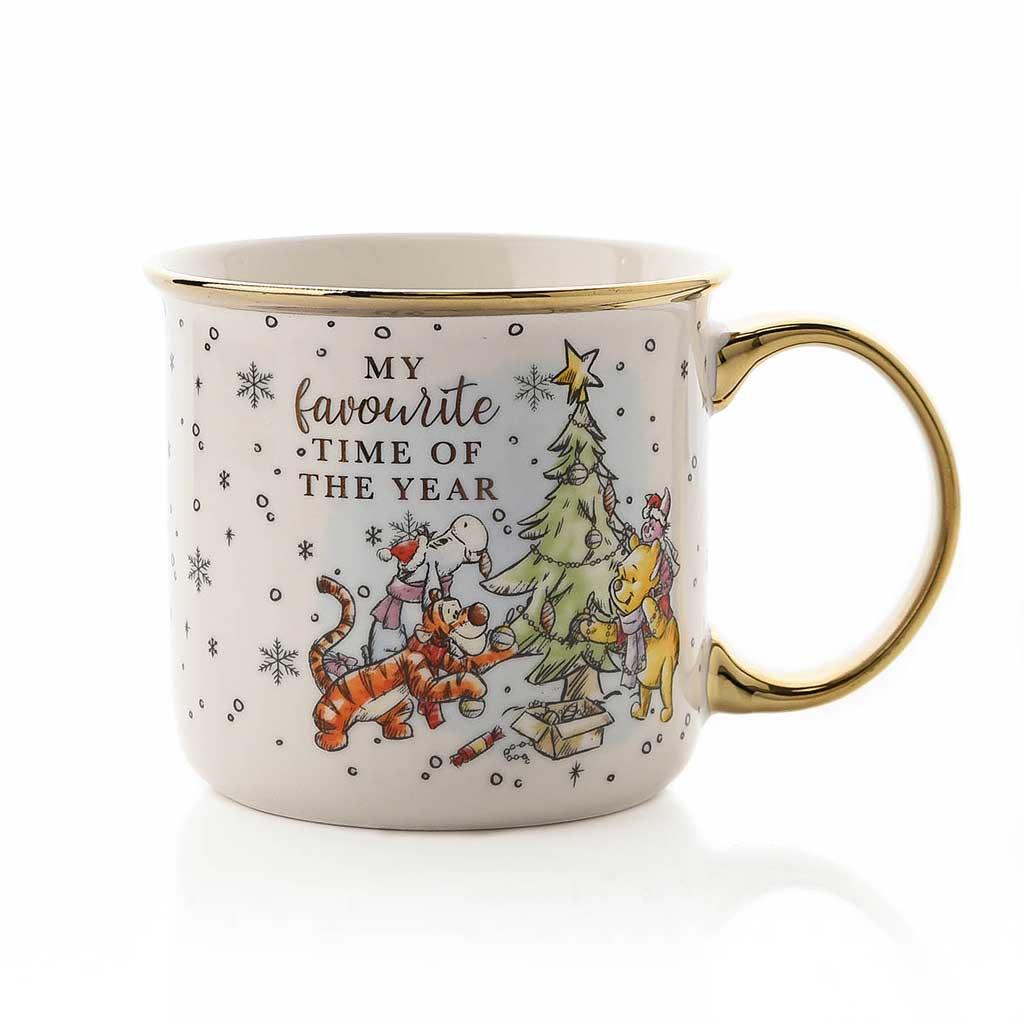 Disney Winnie the Pooh Illustrated "Favourite Time of the Year" Porcelain Mug Main Picture