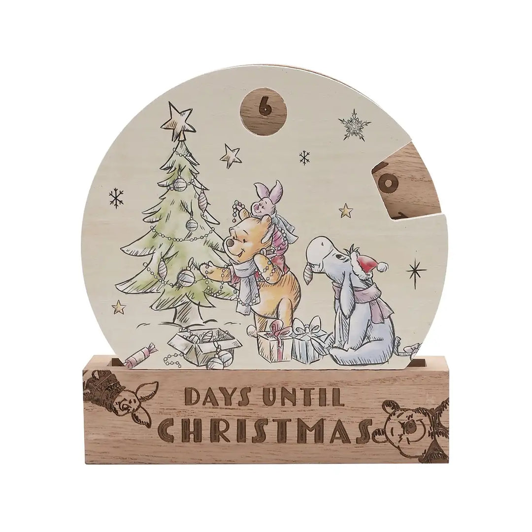 Disney Winnie the Pooh Wooden Countdown Advent Calendar Main Picture