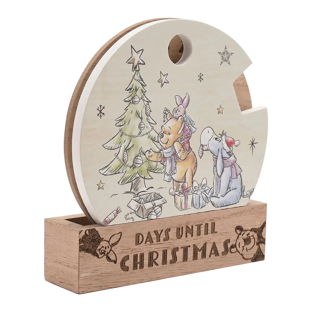 Disney Winnie the Pooh Wooden Countdown Advent Calendar Side Picture