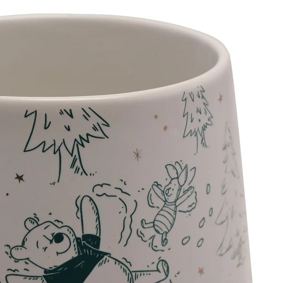 Disney Winnie the Pooh Stoneware Christmas Mug Details Picture