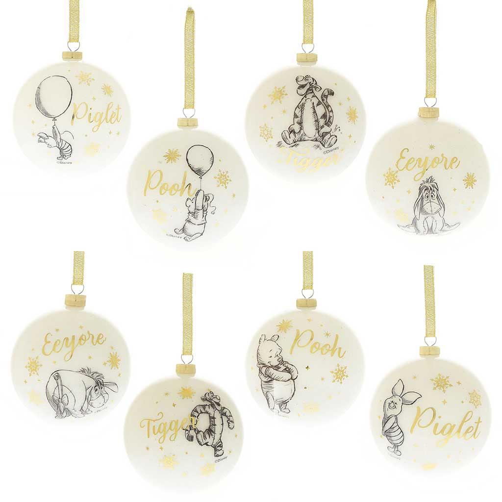 Disney Winnie the Pooh Christmas Glitter Baubles Main Picture