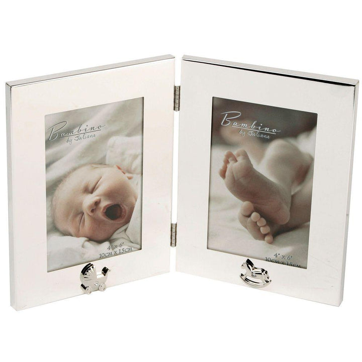 Bambino Silver-Plated Double Photo Frame