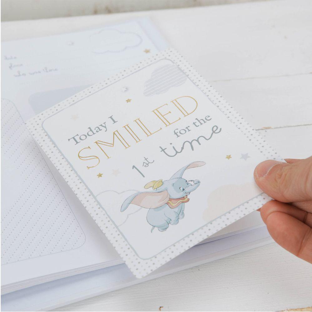 Disney Dumbo Magical Beginnings Milestone Card & Photo Album Set Milestone Card Picture