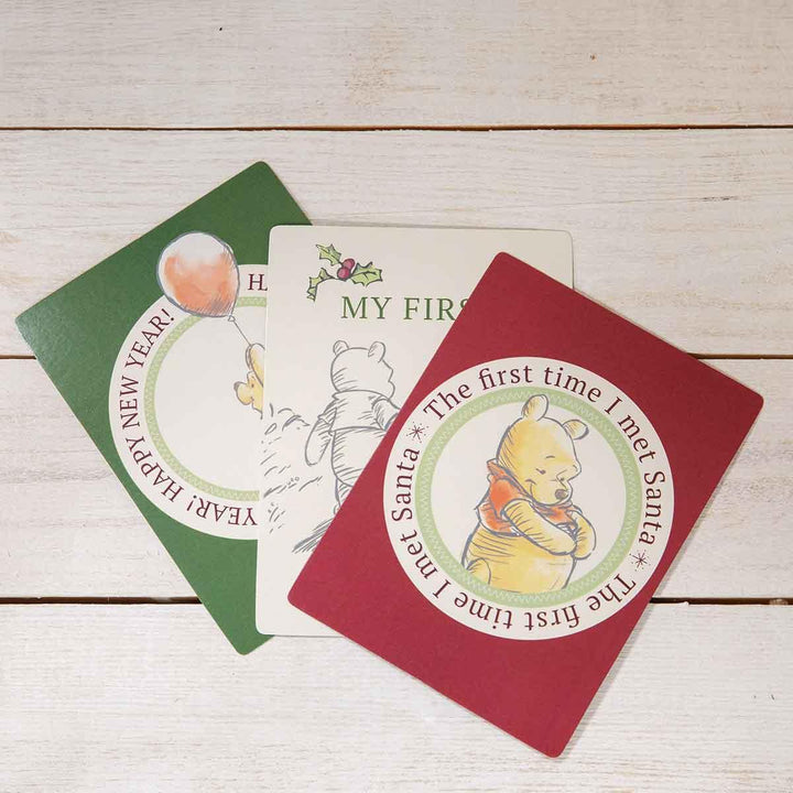 Disney Babys First Christmas Winnie the Pooh Milestone Cards Details