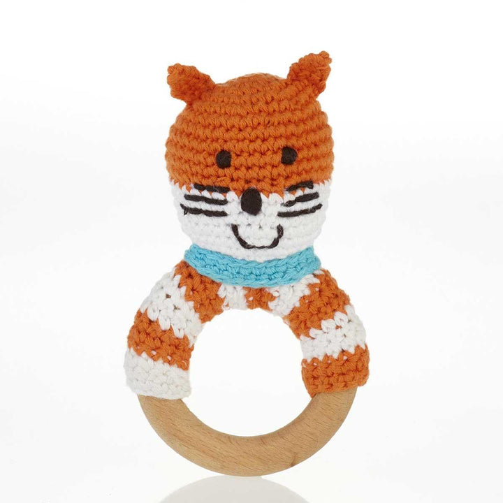 Pebble Wooden Ring Rattle