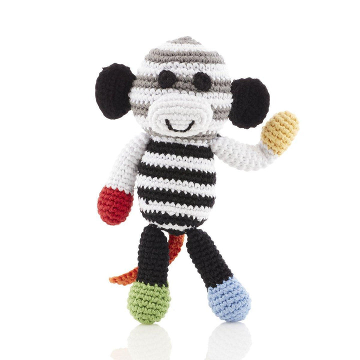 Pebble Crochet Monkey Rattle