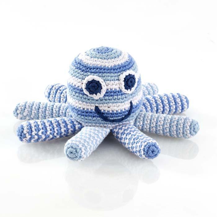 Pebble Crochet Octopus Rattle