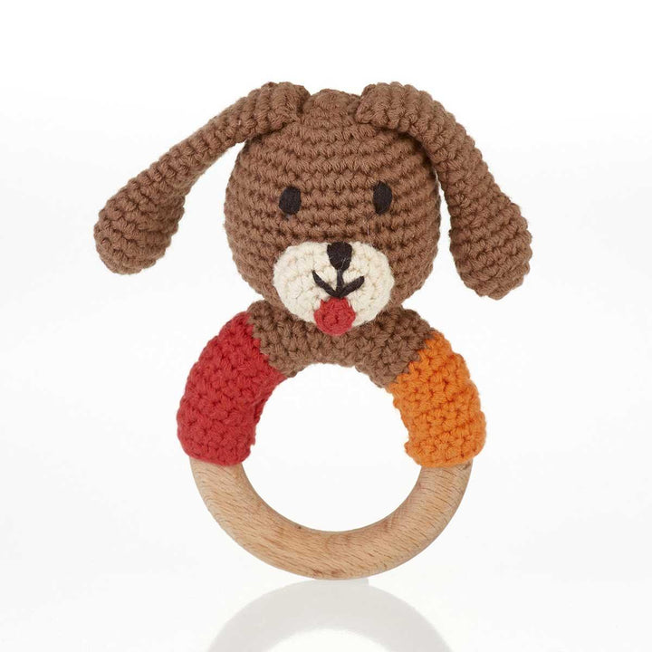 Pebble Wooden Ring Rattle