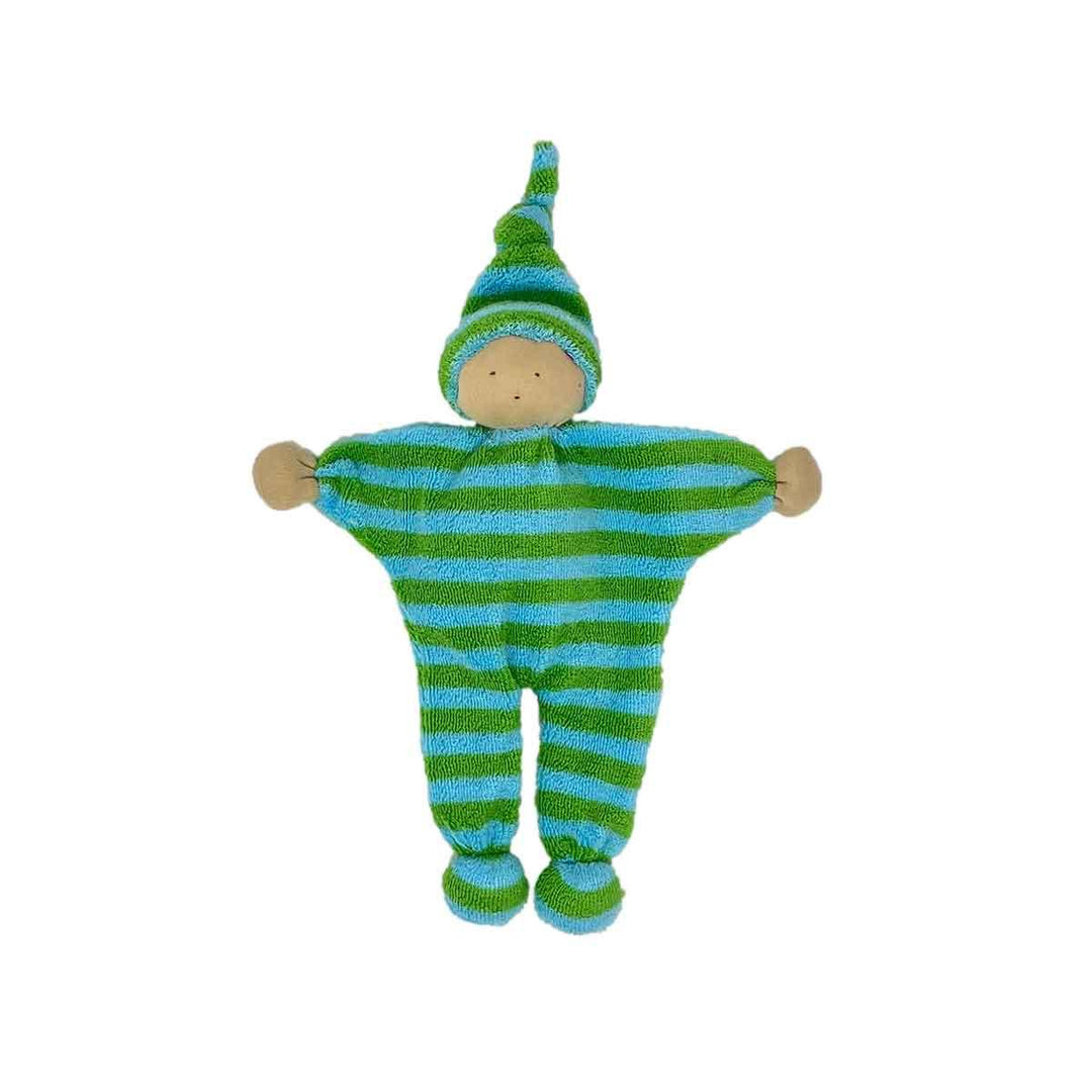 Under the Nile GOTS organic cotton fair baby buddy in turquoise and green colour main picture