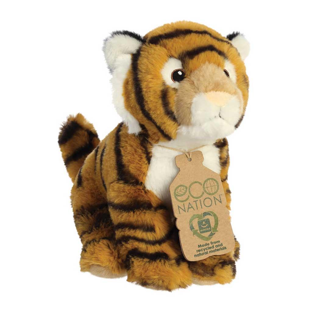 Aurora Eco Nation Recycled Plastic Bengal Tiger Teddy Right Side Picture