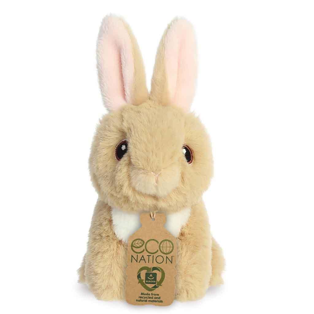 Aurora Eco Nation Recycled Plastic Mini Tan Bunny Teddy Main Picture