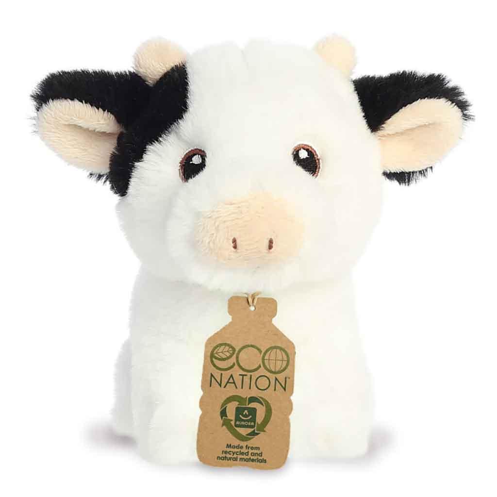 Aurora Eco Nation Recycled Plastic Mini Cow Teddy Main Picture